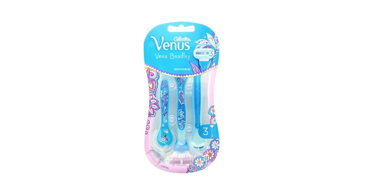 Gillette Venus Pk3 Disposable Razors Vera Bradley