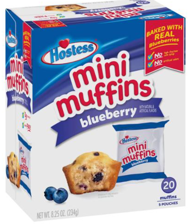 US Hostess Blueberry Mini Muffins 234g