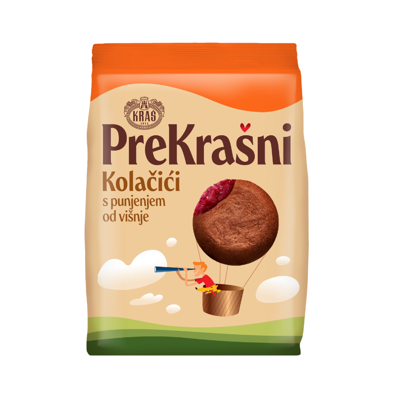 KRAS PREKRASNI CHERRY FILLING COOKIES 220g