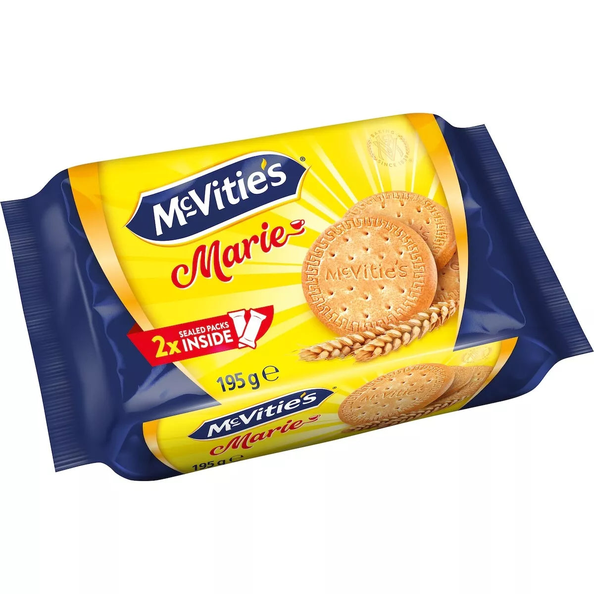 Mcvities Biscuits 195g 2x Sealed Packs Marie