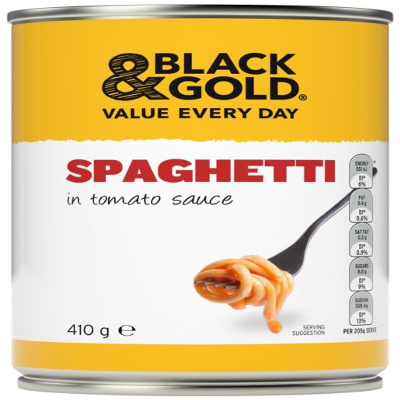 Black & Gold Spaghetti Tomato Sauce 410g