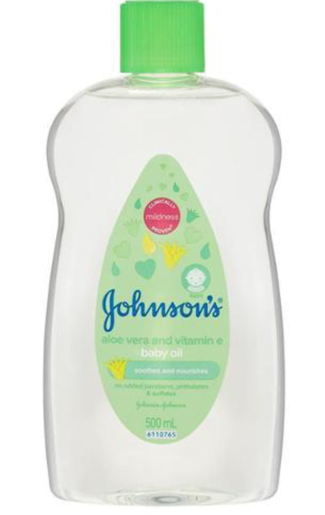 Johnsons Baby Oil Aloe Vera And Vitamin E 500ml