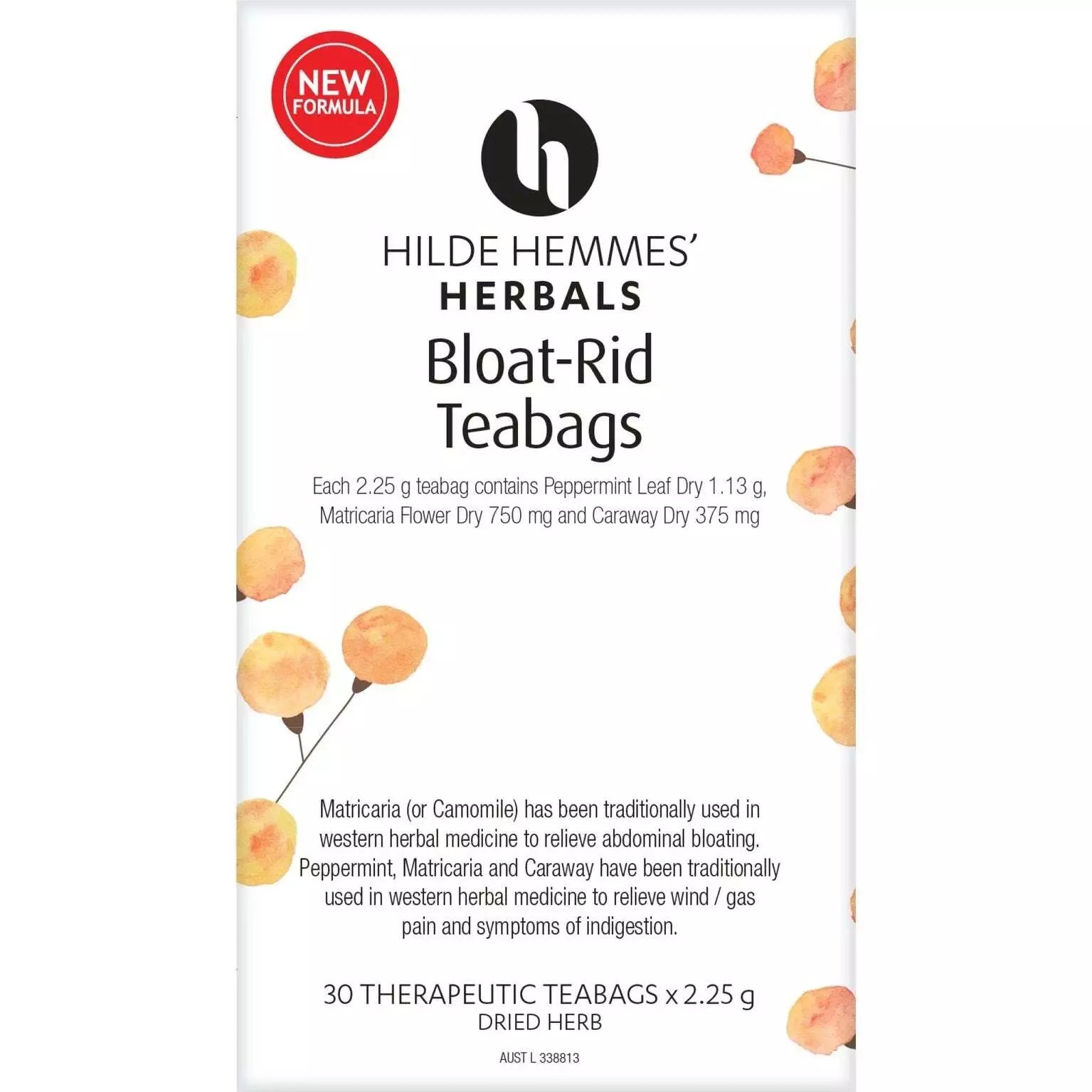 Hilde Hemmes Herbals Herbal Teabags Bloat Rid 30 Tea Bags