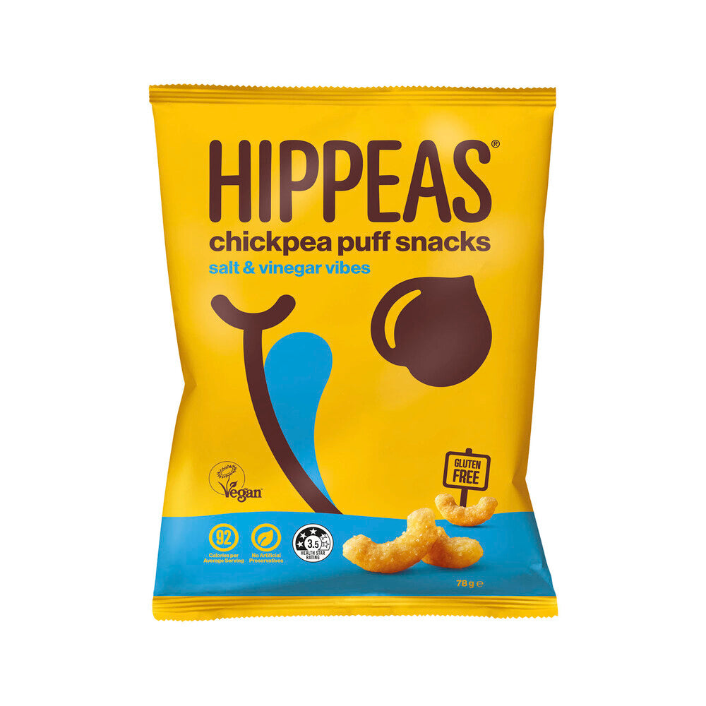 Hippeas Chickpea Puffs Salt & Vinegar 78g