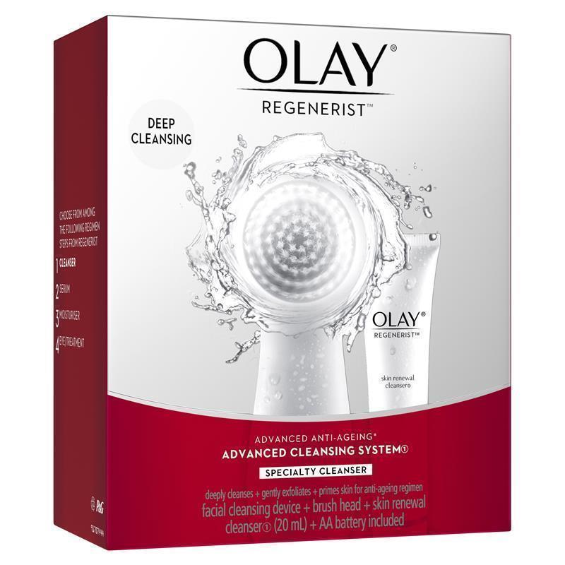 Olay Regenerist Advanced Cleansing System Cleanser + Facial Cleansing Device