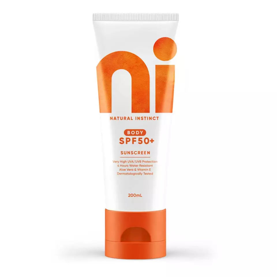 Natural Instinct Clean Sunscreen Body SPF50 200ml