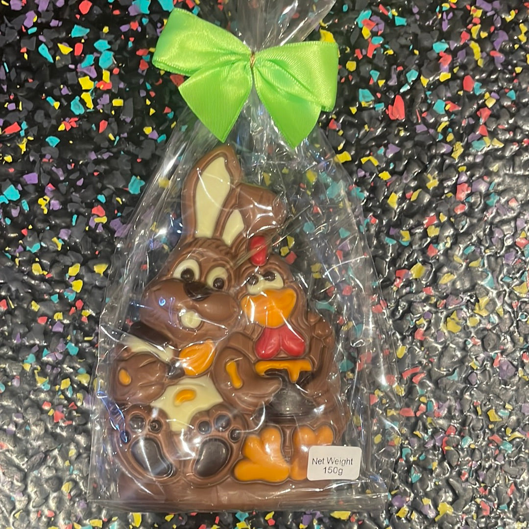 Rabbits & Chicks Decor Mk/Wh 10/150g