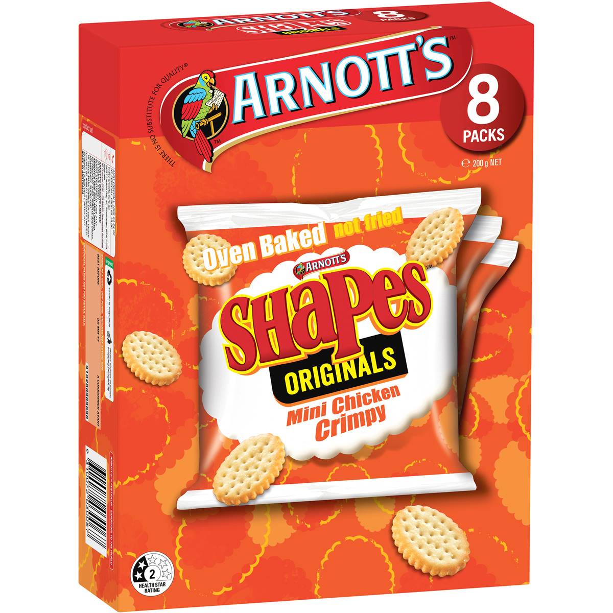 Arnotts Shapes Originals Mini Chicken Crimpy Multi Pk 375g