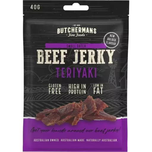 Butchermans Fine Foods Teriyaki Beef Jerky 40g