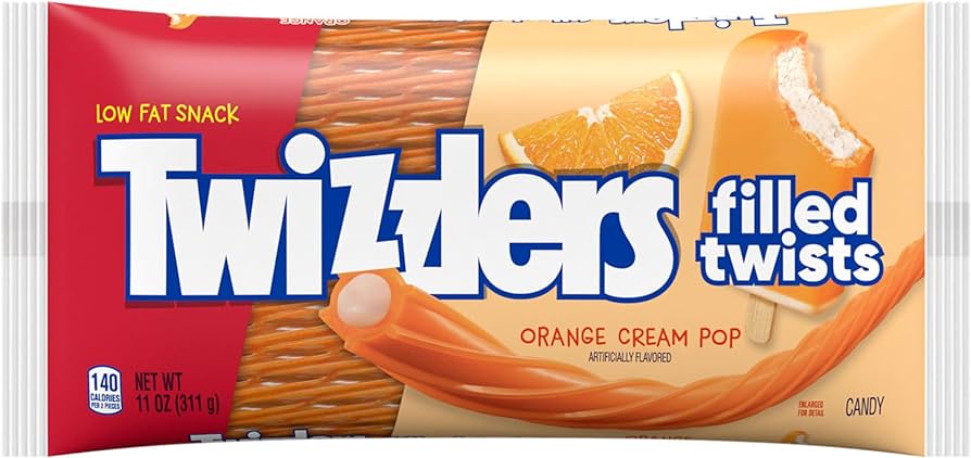 Twizzlers Filled Twists Orange 311g