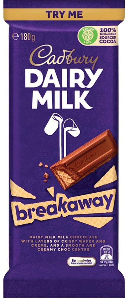 Cadbury Dairy Milk Breakaway 180g