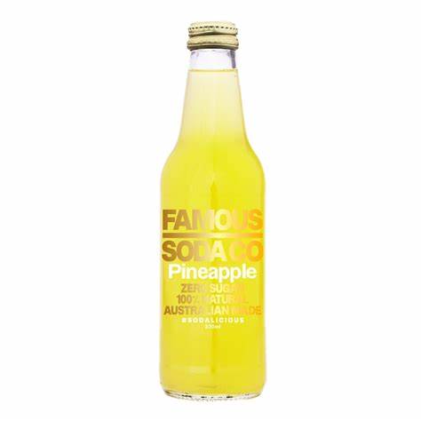 Famous Soda Co Pineapple 330ml