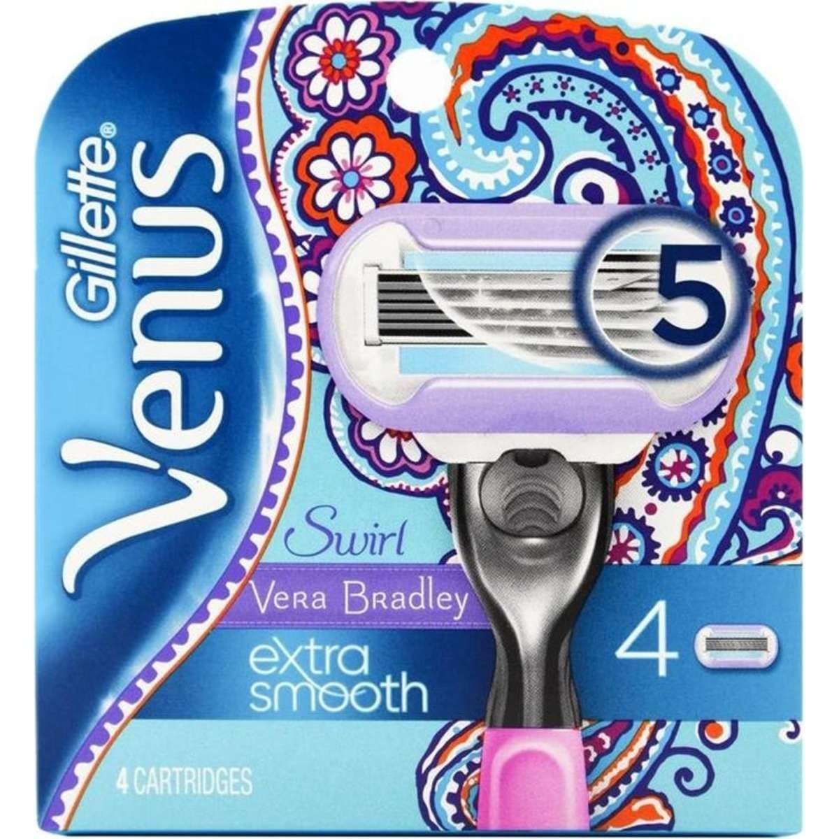 Gillette Pk4 Venus Cartridges Swirl Extra Smooth 5 Blades
