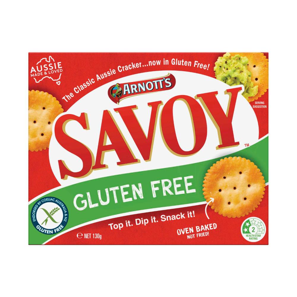 Arnotts Gluten Free Savoy Original Crackers 130g