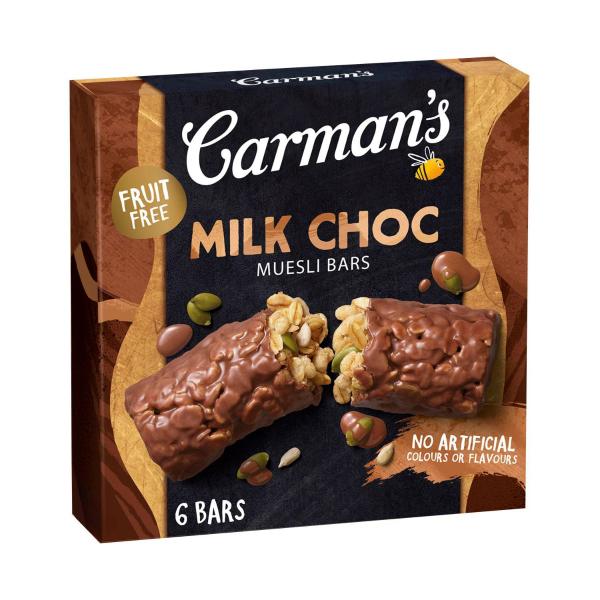 Carmans Muesli Bar Indulgent Milk Chocolate 210g