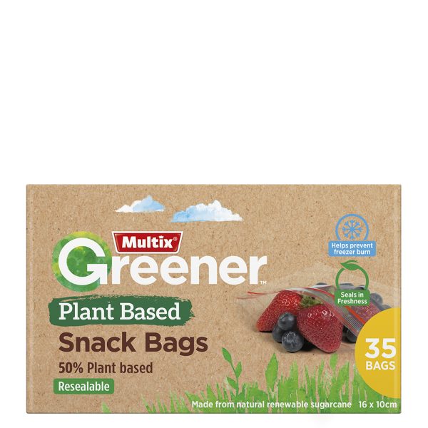 Multix Greener Snack Bags 16x10cm pk35