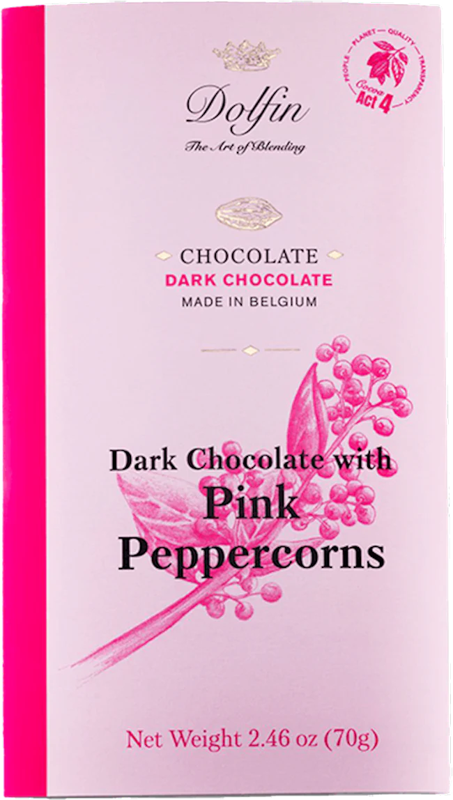 Dolfin Belgian Pink Peppercorns 60% 70g