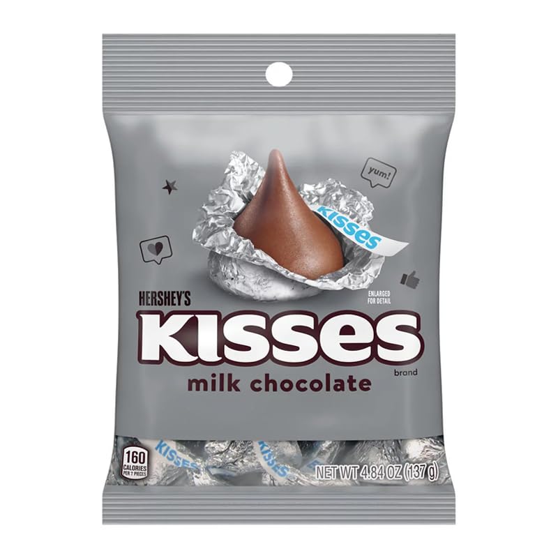 Hersheys Kisses Peg Bag Milk Chocolate 137g