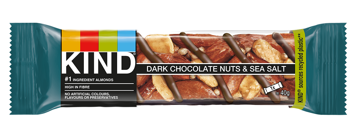 Kind Dark Chocolate Nuts & Sea Salt Bar 40g