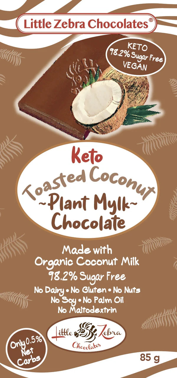 Little Zebra Chocolate TOASTED Plant Mylk Coconut 85g
