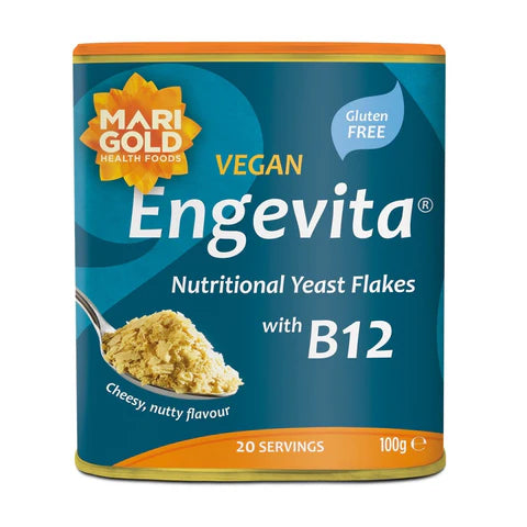 Marigold Engevita Yeast Flakes w B12 Blue 100g