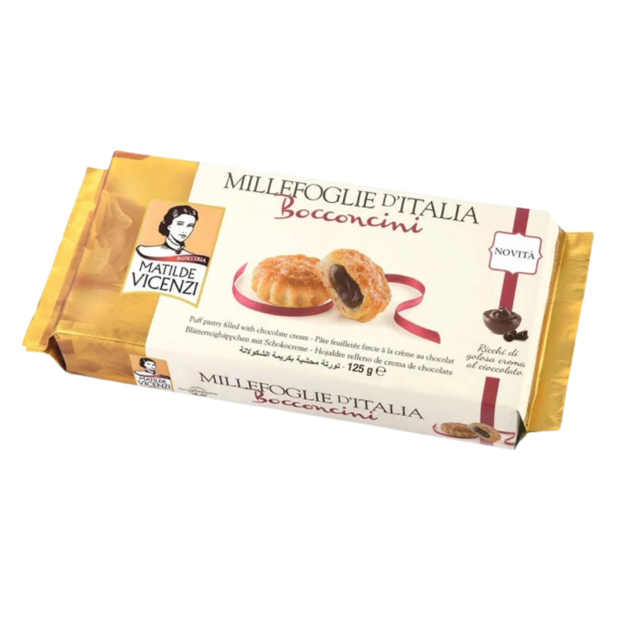 VICENZI BOCCONCINI PASTRIES CHOC 125g