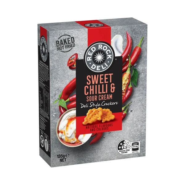 Red Rock Deli Sticky Ribs Crackers 135g