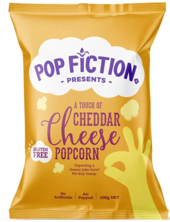 Pop Fiction Cheddar Cheese popcorn 100g