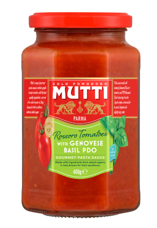 Rossoro Tomatoes Genovese Basil PDO 400g