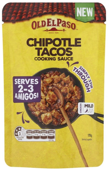 Old El Paso Chipotle Taco Cooking Sauce 170g