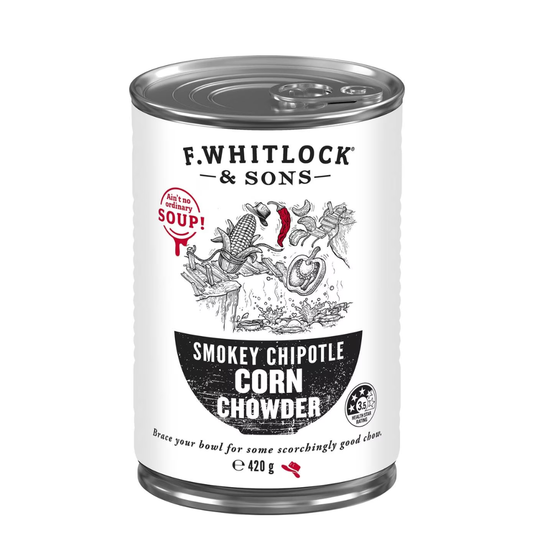 F.Whitlock Chipotle Corn Chowder 420g