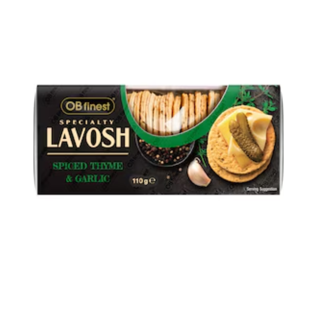 OB FINEST LAVOSH SPICED THYME&GARLIC 110g