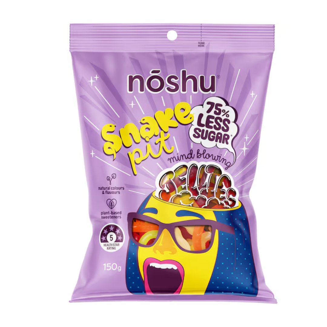 Noshu Less Sugar Jellies Snake Pit 150g