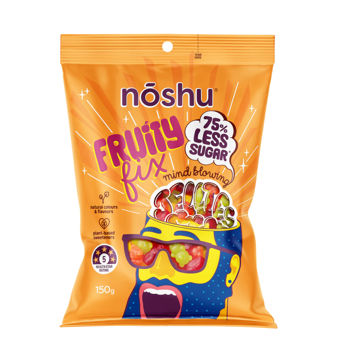 Noshu Less Sugar Jellies Fruity Fix 150g
