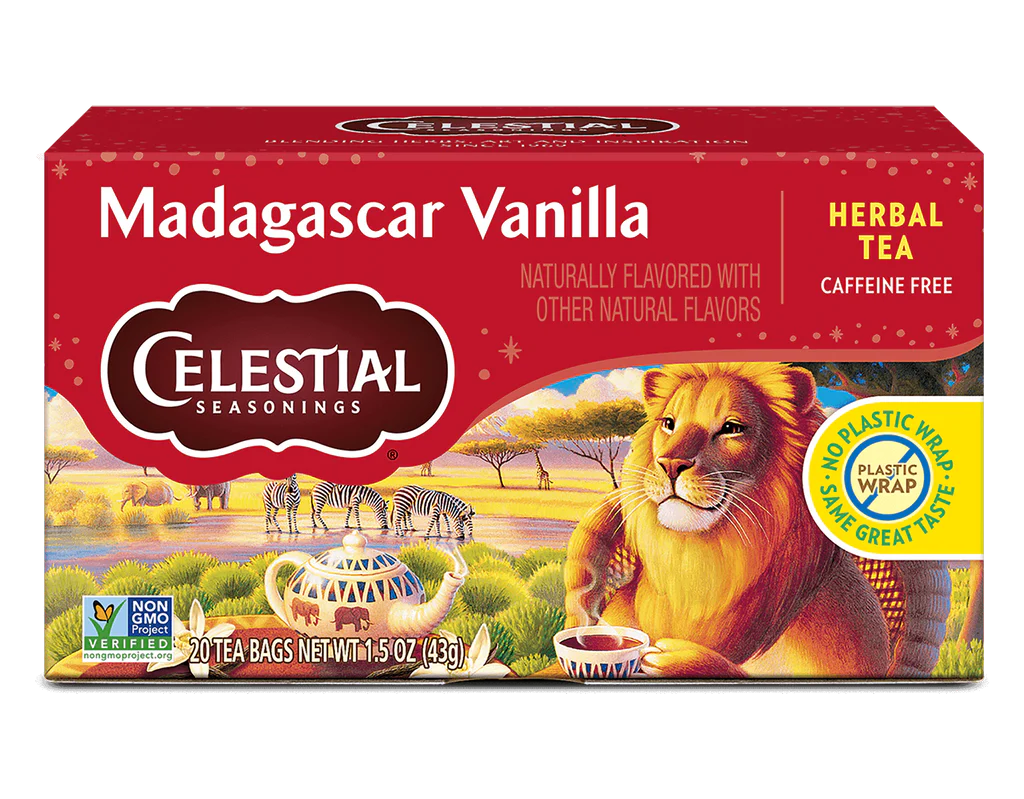 Celestial Tea Madagascar Vanilla Rooibos x 20 Tea Bags