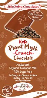 Little Zebra Chocolates Chocolate Keto Crunch 85g