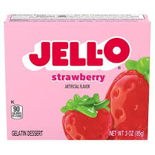 Jell-O Strawberry Gelatin Dessert 85g