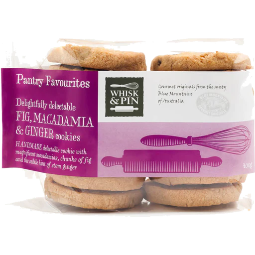 Whisk&Pin Fig Macademia Cookies 400g