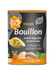 Marigold Vegetable Bouillon Organic Less Salt Grey 500g