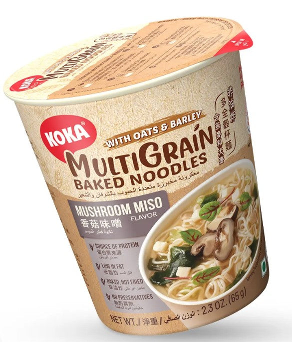 KOKA Multigrain Cup Noodles Mushroom Miso 65g