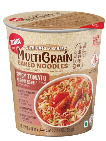 KOKA Baked Multigrain Cup Noodles Spicy Tomato 65g