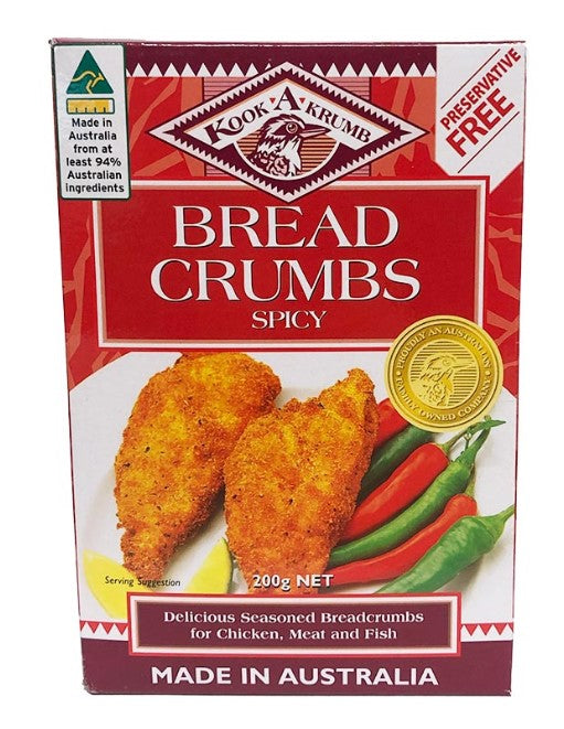 KOOK-A-KRUMB SPICY BREADCRUMBS 12 x 200g