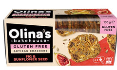 Olina's Bakehouse Gluten Free Sunflower Seed & Fig Cracker 100g
