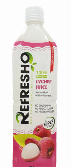 Refresho Juice 100% Lychee 500ml