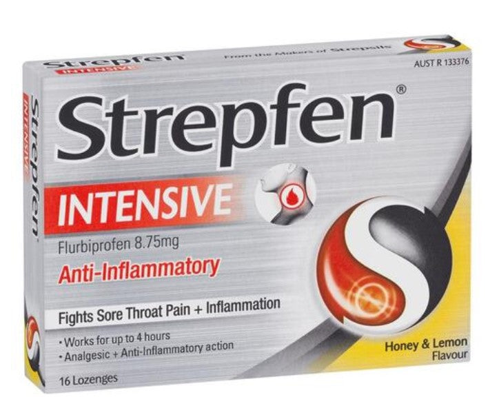 STREPFEN PK16 SORE THROAT RELIEF HONEY LEMON FLAVOUR