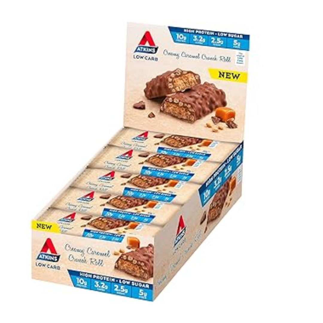 Atkins Caramel Crunch Roll 15x50g