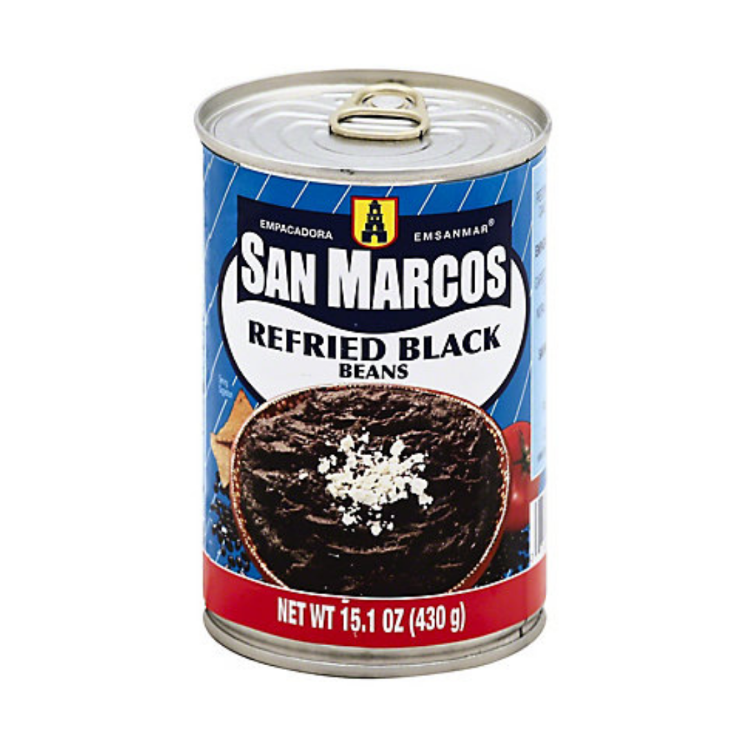 San Marcos Refried Black Beans 430g