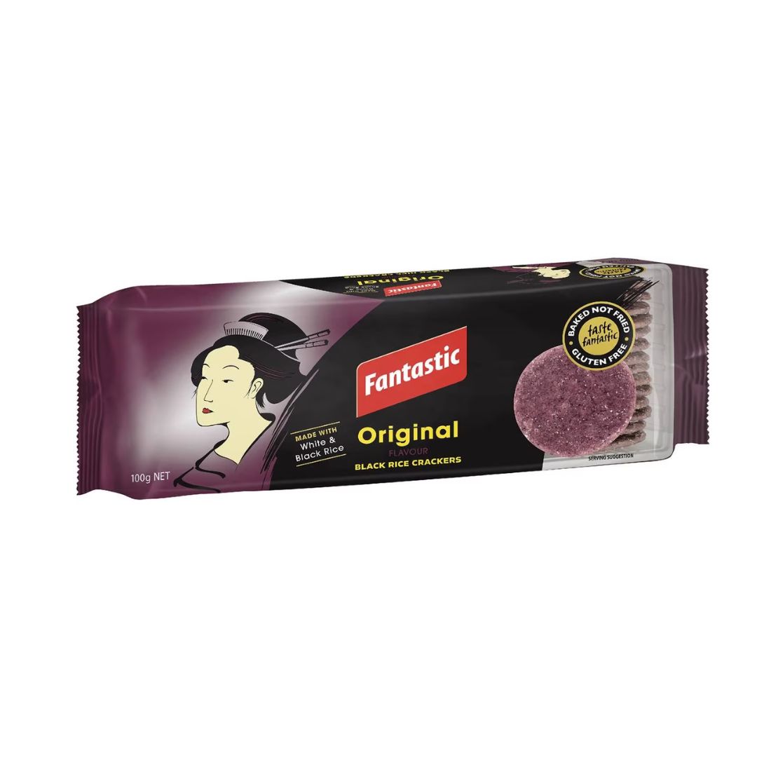 Fantastic Black Rice Crackers 100g