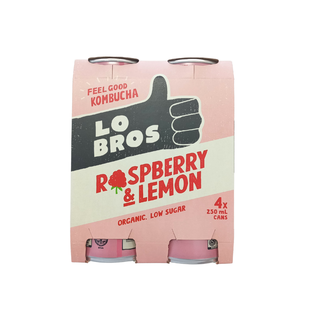 Lo Bros Kombucha Raspberry Lemon 4x250ml 6870