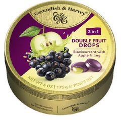 Cavendish & Harvey Double Fruit Apple & Blackcurrant Drops 175g x10